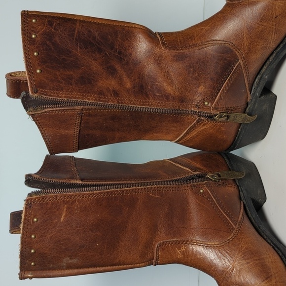 Harley Davidson Jessie Riding Moto Western style boots womans size 7(W) EU 38 - Picture 7 of 16